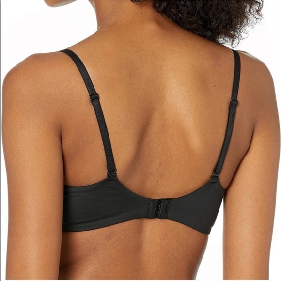 NWT Calvin Klein Push Up Plunge Bra 36A Black - Picture 3 of 4